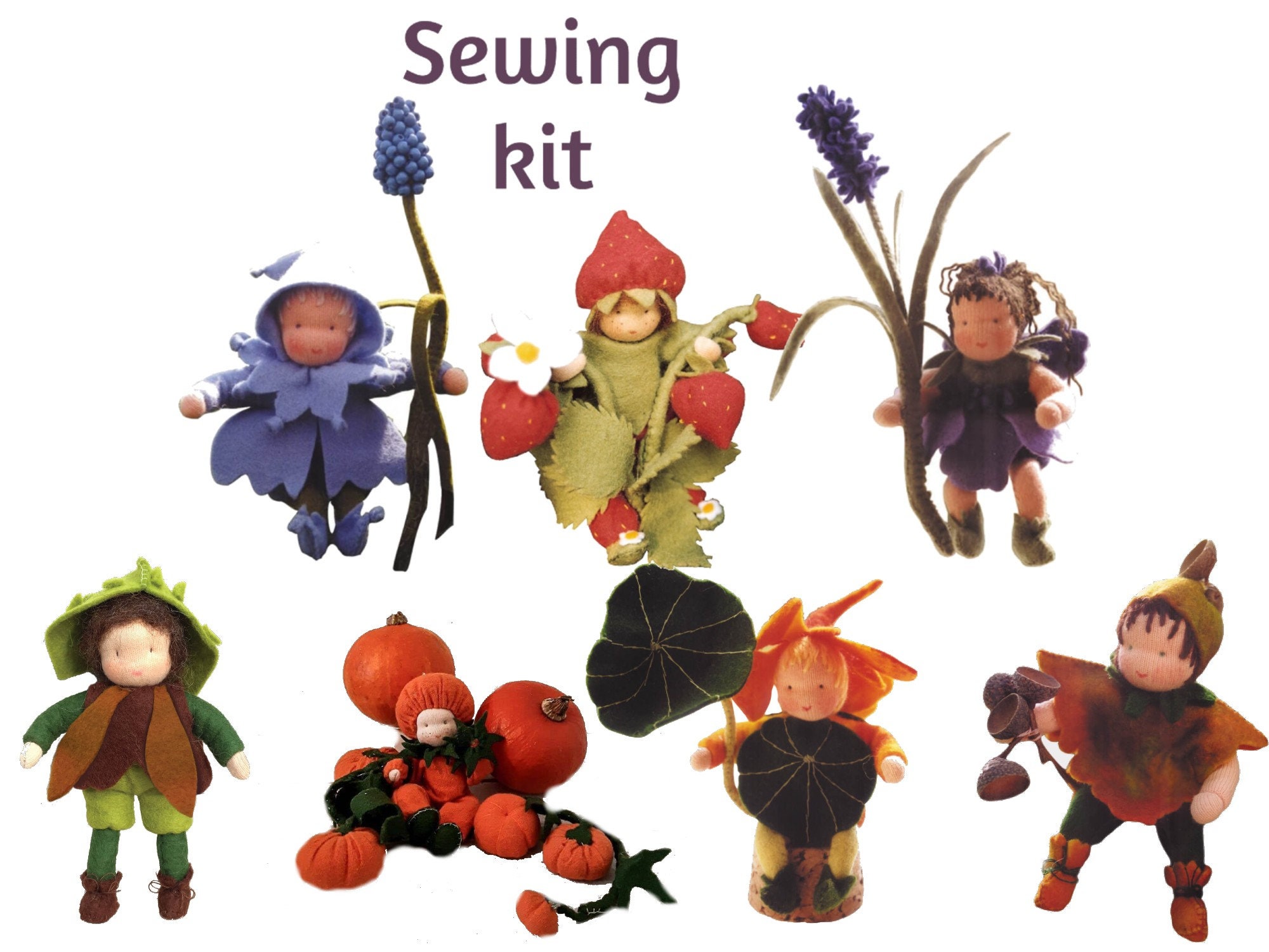 Waldorf doll making kit Waldorf gifts for kids Waldorf kit Etsy