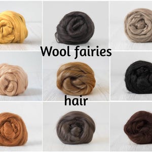Puppen Haarlocken - Viskose Haare für Puppen - Viskose zum Filzen