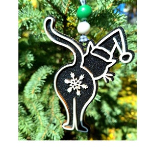 Purrfectly Funny Cat Butt Ornament: Add a Touch of Quirky Cat Fun to Your Holiday Decor