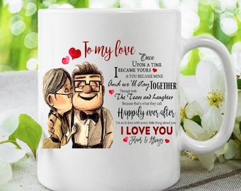 To My Love Mug, Once Upon A Time, I Became Yours And You Became Mine, I Love You Forever And Always,  Birthday, Christmas, Anniversary Gifts