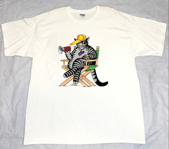 Hawaii Boss Cat White T Shirt kliban 