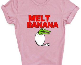Melt Banana Unisex T Shirt, Vintage Style, Unisex Tees for