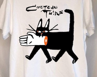 Cocteau Twins Black Cat Walking With Hand  Unisex T Shirt, Cocteau Twins Shirt For Men Women, Gift For Birthdays, For Anniversaries