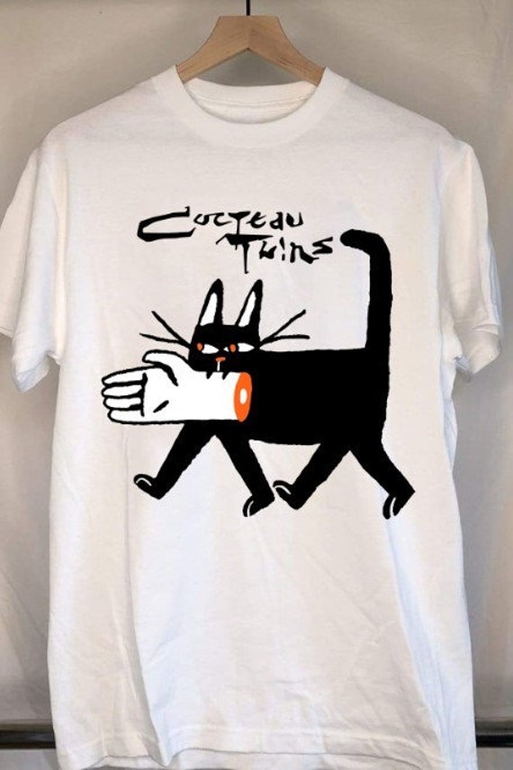 Cocteau Twins Black Cat Walking With Hand Unisex T Shirt, Cocteau