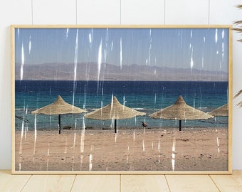 X Original Wall Print ~ Sinai Pictures ~ Sun Umbrellas Parasol ~ Unique Photographic Art Prints ~ Fine Art Photography Special Artsy Artwork