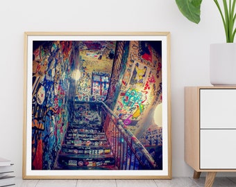 Stampa fotografica di graffiti ~ Street art di Berlino ~ Fotografia colorata ~ Opera d'arte originale per abbellire qualsiasi spazio ~ Opera d'arte fotografica di Berlino (: