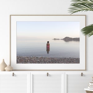 X Calm Beach Photograph Print ~ At Peace ~ Original Wall Prints ~ Photographic Art ~ Fine Art Photography  Peaceful Woman Wall Poster Design