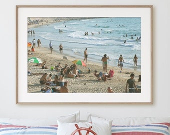 X Photo Print of a Beach in Tel Aviv ~ Tropical Wall Art for Your Home or Office ~ Urban Beach Life ~ Photography Art Print for Beach Lovers