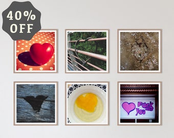 Original Heartwork (-,  Print Set of 6 ~ Hearts Collection ~ Save Extra 40% Off Six Photography Prints ~ Photography Love ~ Fine Art Prints