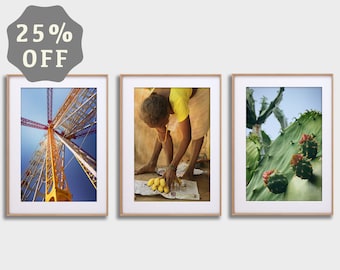 Bulk Mixed Photography Prints 8x12" 12x18" 16x24" ~ 25% Off Set of 3 Fine Art Prints ~ Original Artwork Prints ~ Living Room Office Decor