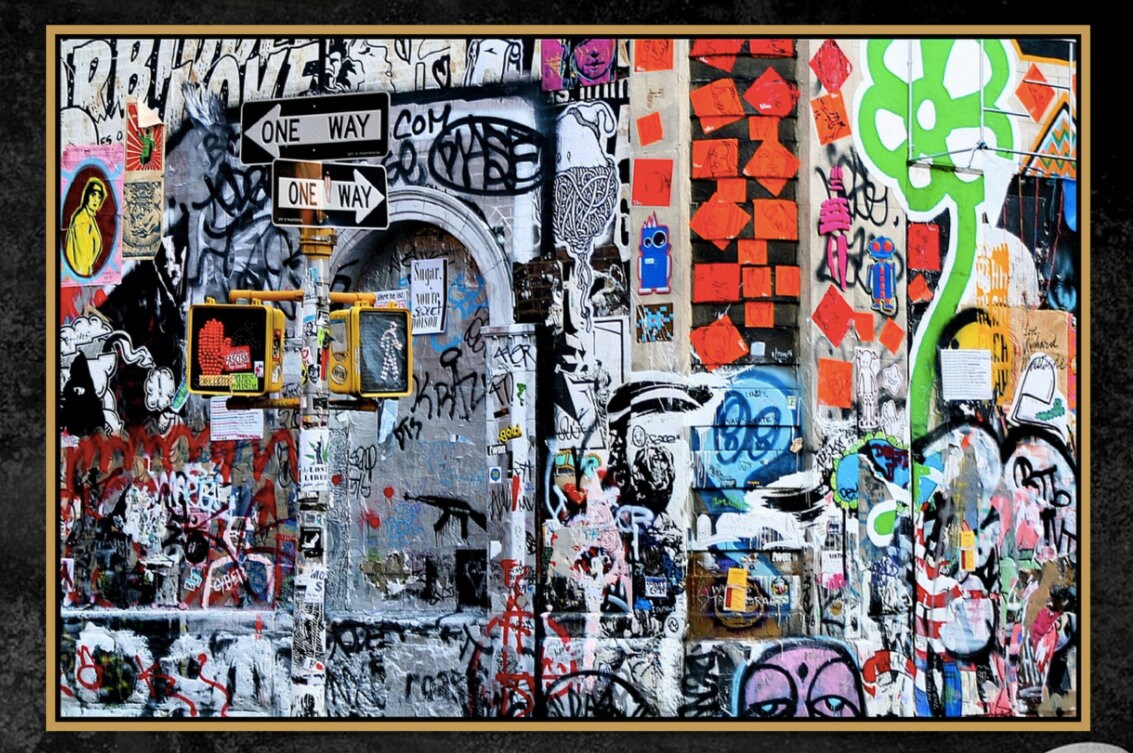 Abstract Graffiti Pop Art Poster Fine Art Print Poster Etsy