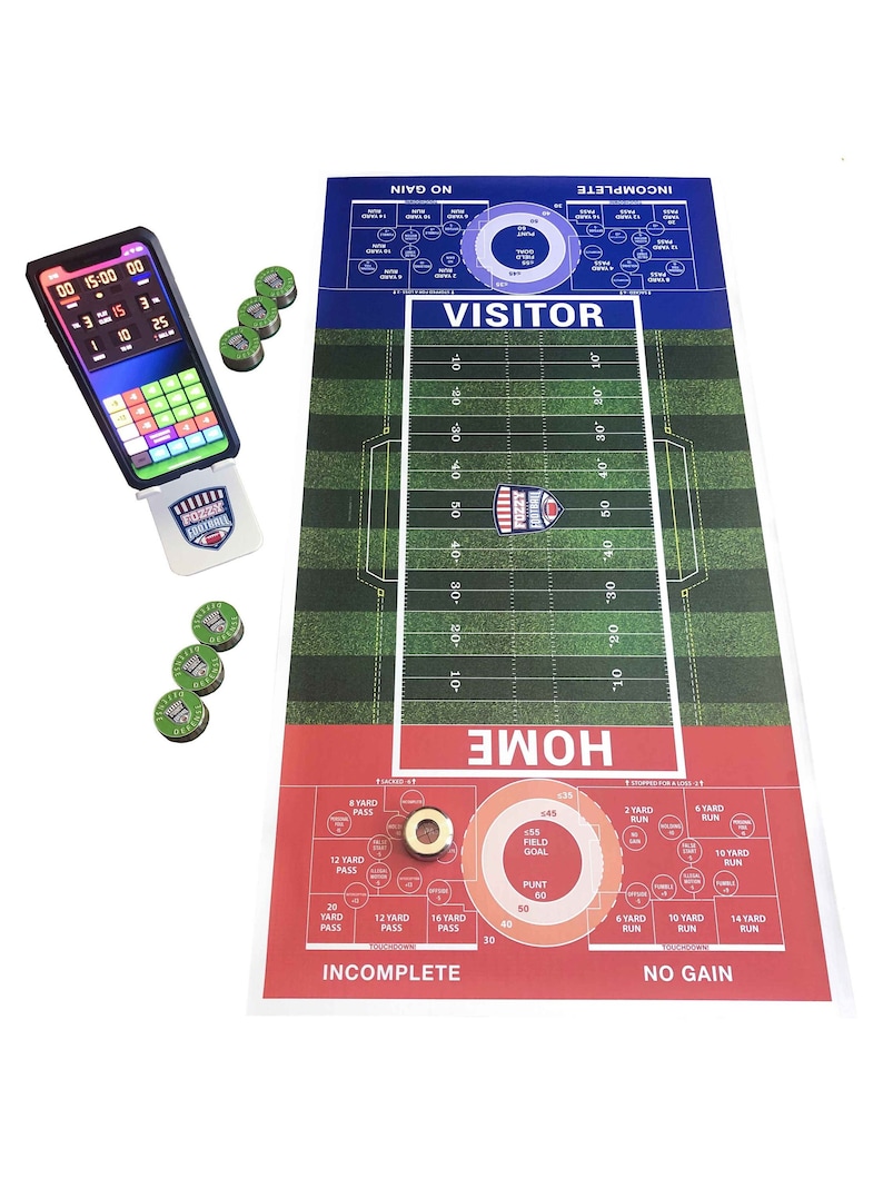 Fozzy Football Tabletop Football Board Game Deluxe Set Etsy