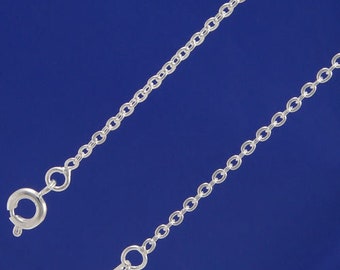 A Pack of 10 x 18"  Silver Plated Very Fine Trace Chains. 1.5mm Wide