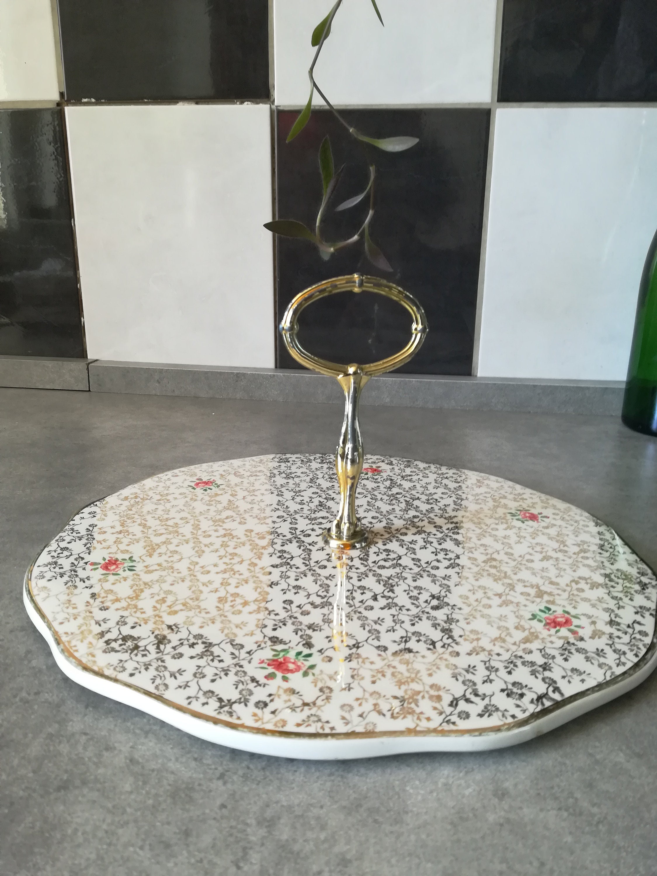 Server Display Dish, Plat Présentoir, Sarreguemines Digoin, 1910