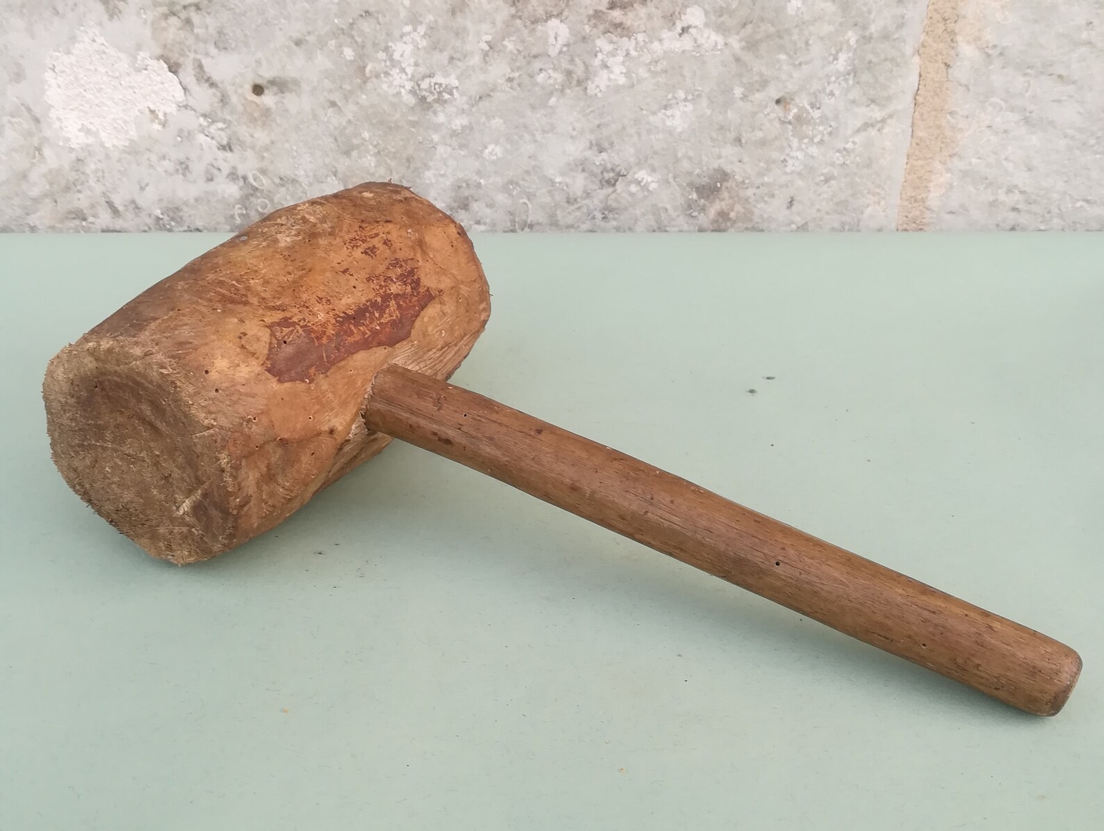 HANDMADE WOODEN MALLET handcut wooden malletvintage tool Etsy