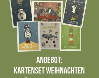 Weihnachtskarten Set 5 Stück