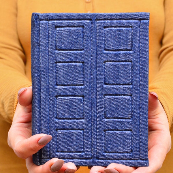 Travel Diary A6, River Song Cloth Notebook, blue Journal, Doctor Notebook 4*6, door cover books