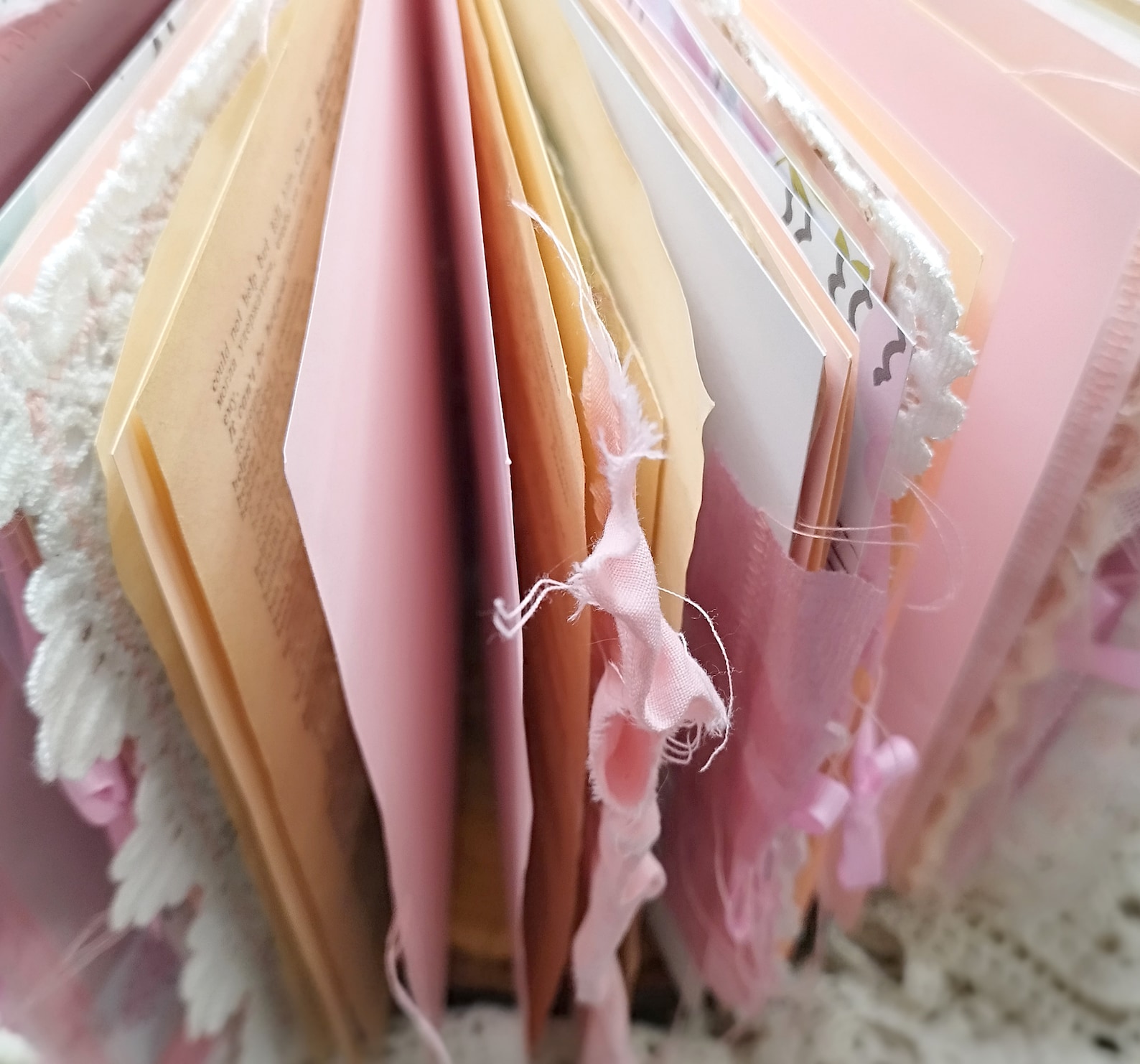 Handmade Pink Junk Journal: Cutecore Shabby Chic Personalized Baby Girl ...
