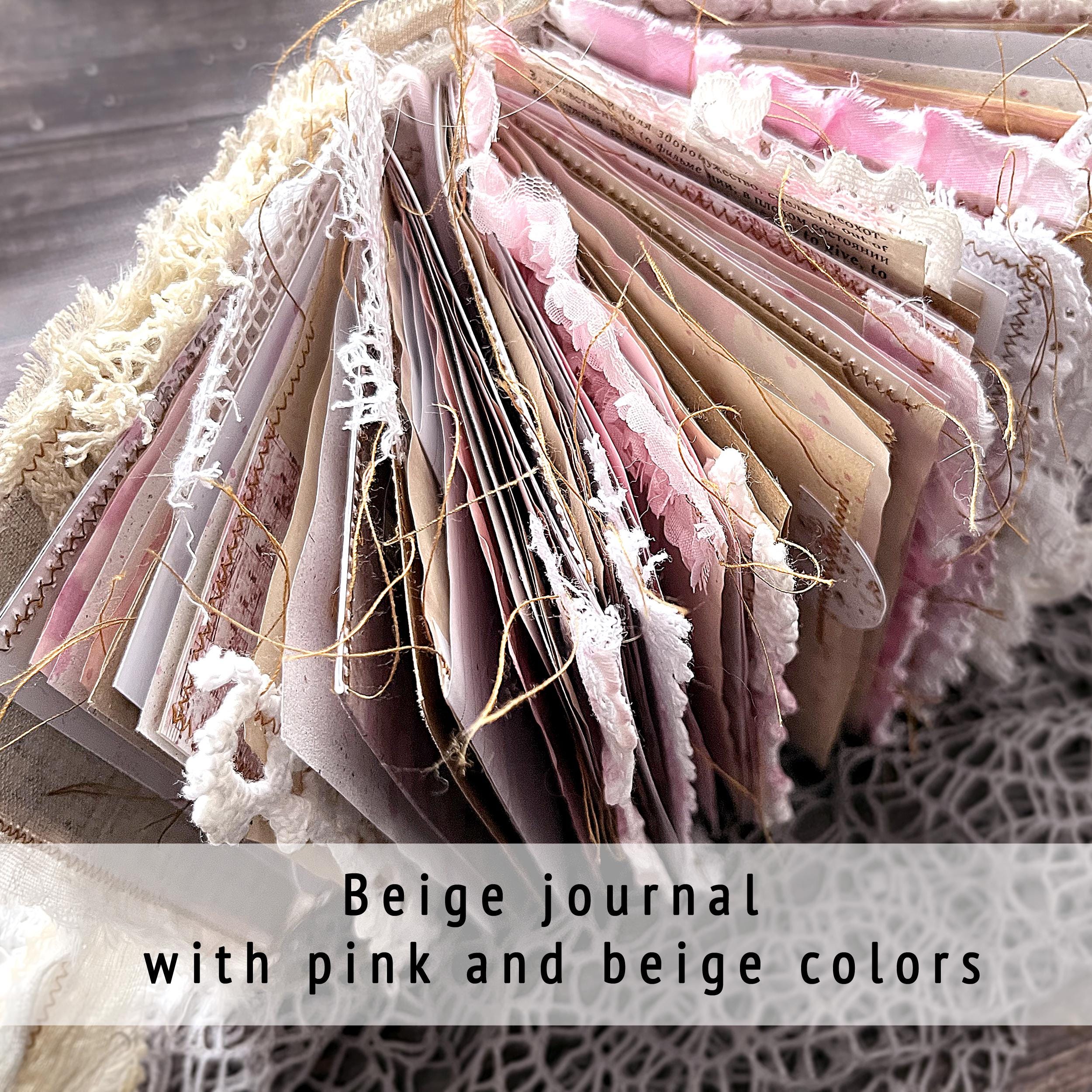 Basic Junk Journal Handmade Book Kit 6.5x5, Rustic Wedding Photo