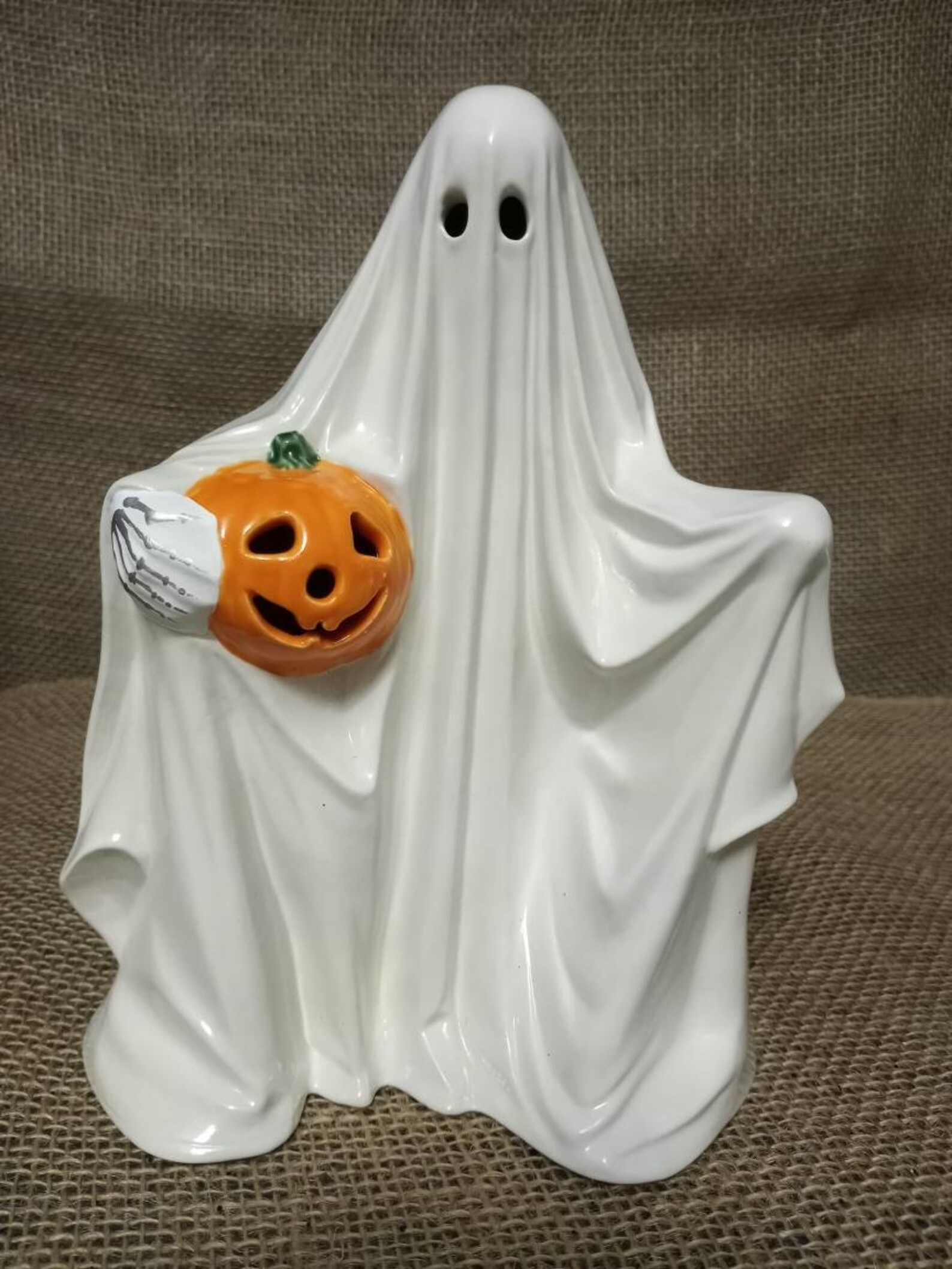 Light up Ceramic Ghost Etsy