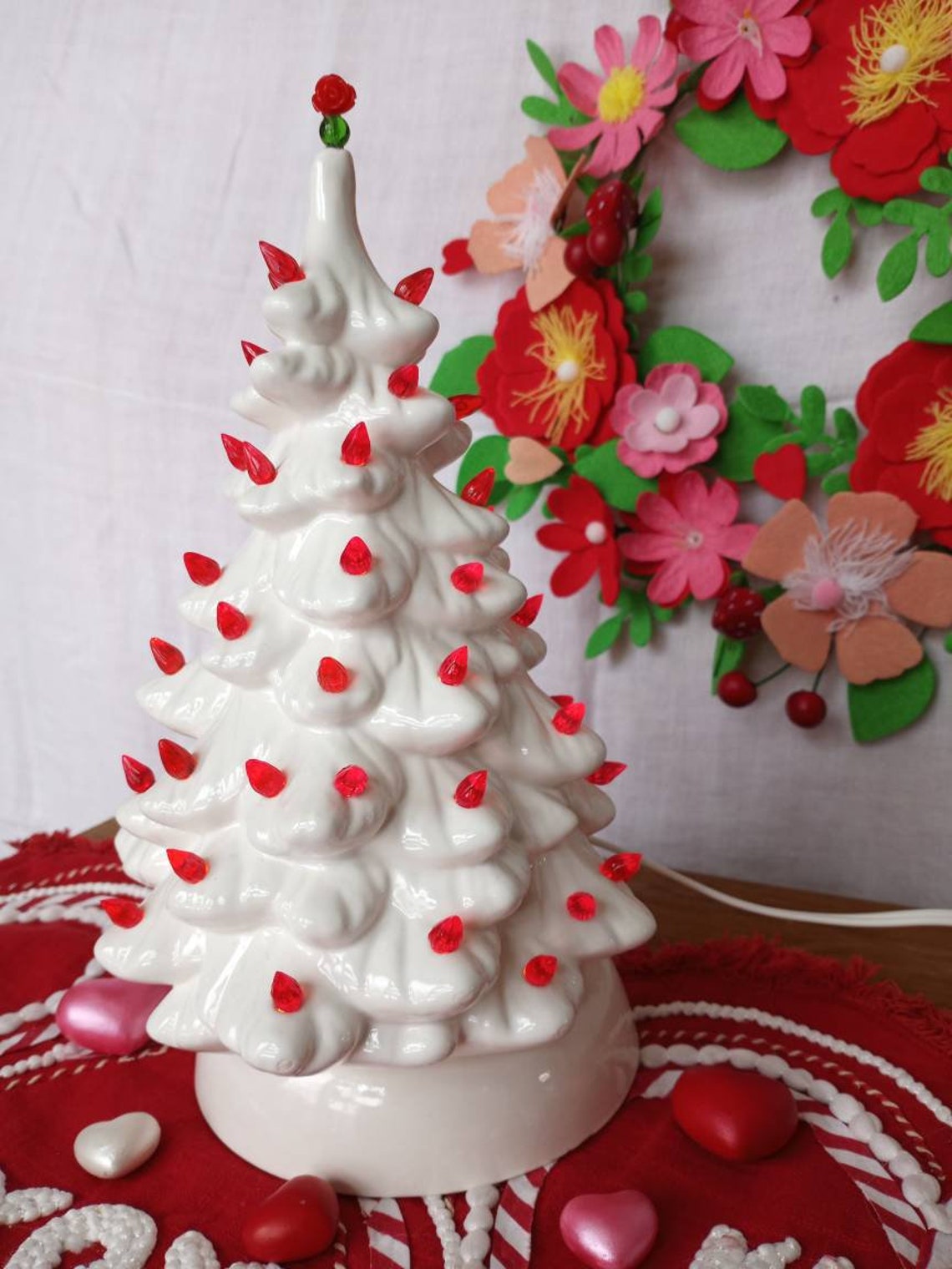 Valentine day ceramic trees Etsy