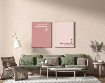 Set of 3 Inspirational Iris Apfel Quotes, Printable Wall Art, Minimalist Decor, Digital Download, Fashion Lover Gift