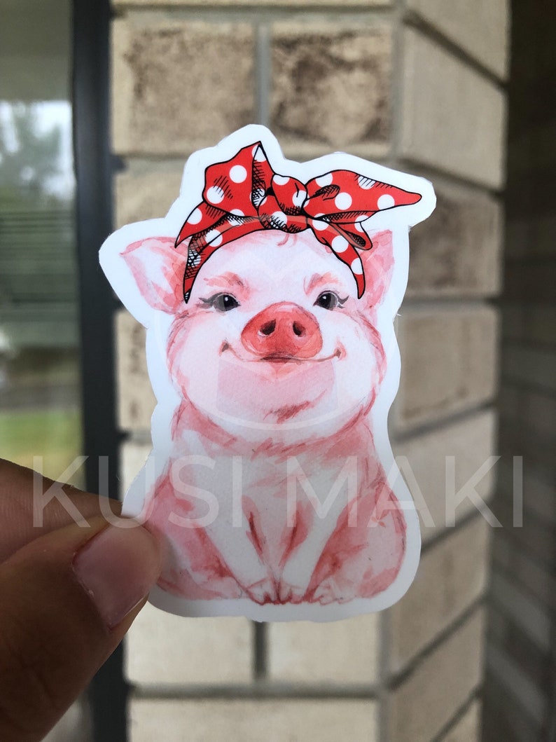 Cute Piggy Vinyl Sticker Set or Individual Stickers Great - Etsy