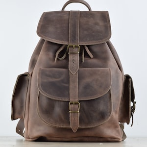leather extra large backpack,handmade backpack,waxed leather backpack, unisex backpack,leather backpack,mens backpack,laptop backpack
