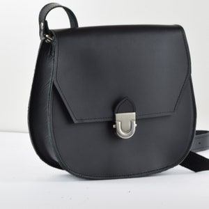leather shoulder bag, leather womens bag,leather crossbody bag,black leather saddle bag,gift for her,leather bag women,leather cross bag