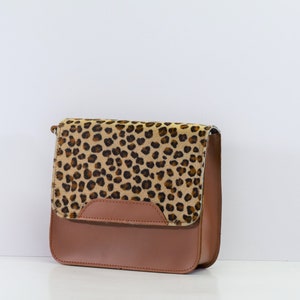 cowhide hair-on leather bag,gift for her,leather shoulder bag,handmade womens bag,leather bag women,leopard hair-on leather bag,cross bag