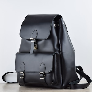 leather backpack,large leather backpack,handmade backpack,college bag,leather rucksuck,leather travel bag,black leather backpack,rucksuck