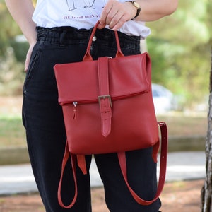 leather backpack,handmade backpack,soft leather rucksuck,travel bag,gift for her,urban backpack,college bag,womens backpack,small rucksuck