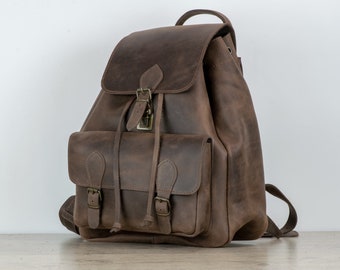 Leather backpack,large leather backpack,handmade backpack,college bag,leather rucksuck,leather travel bag,easter gift,urban backpack