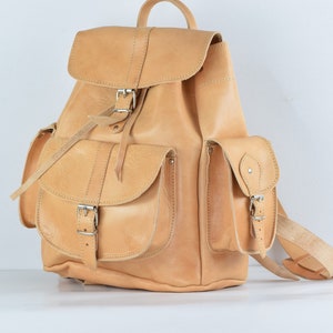 Mochila de cuero, mochila grande, mochila hecha a mano, bolso de cuero, mochila de cuero, mochila de mujer, bolso universitario, bolso de viaje, mochila unisex