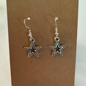 Handmade Dangle Earrings Stars