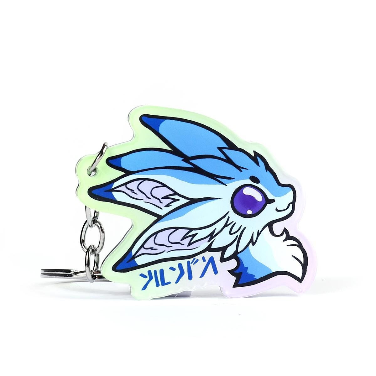 Avali Bust Acrylic Double-sided Keychain With Avali Scratch - Blue Jay ...