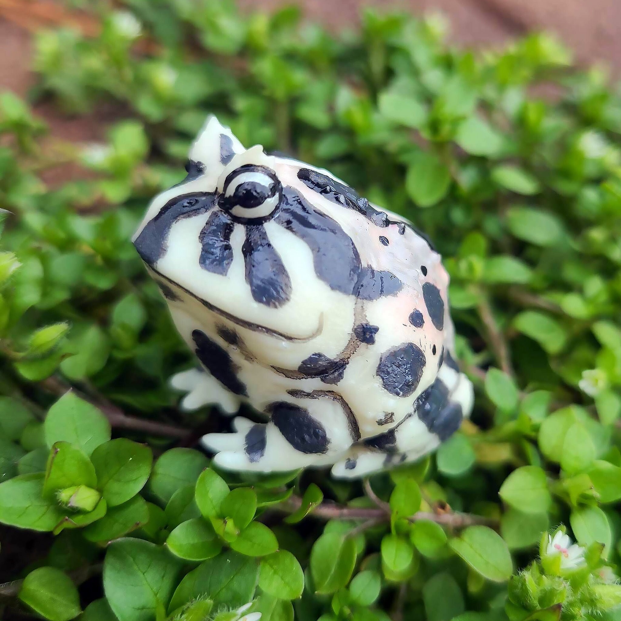 Phantom Mutant Pacman Frog Figure Realistyczna ręcznie malowana