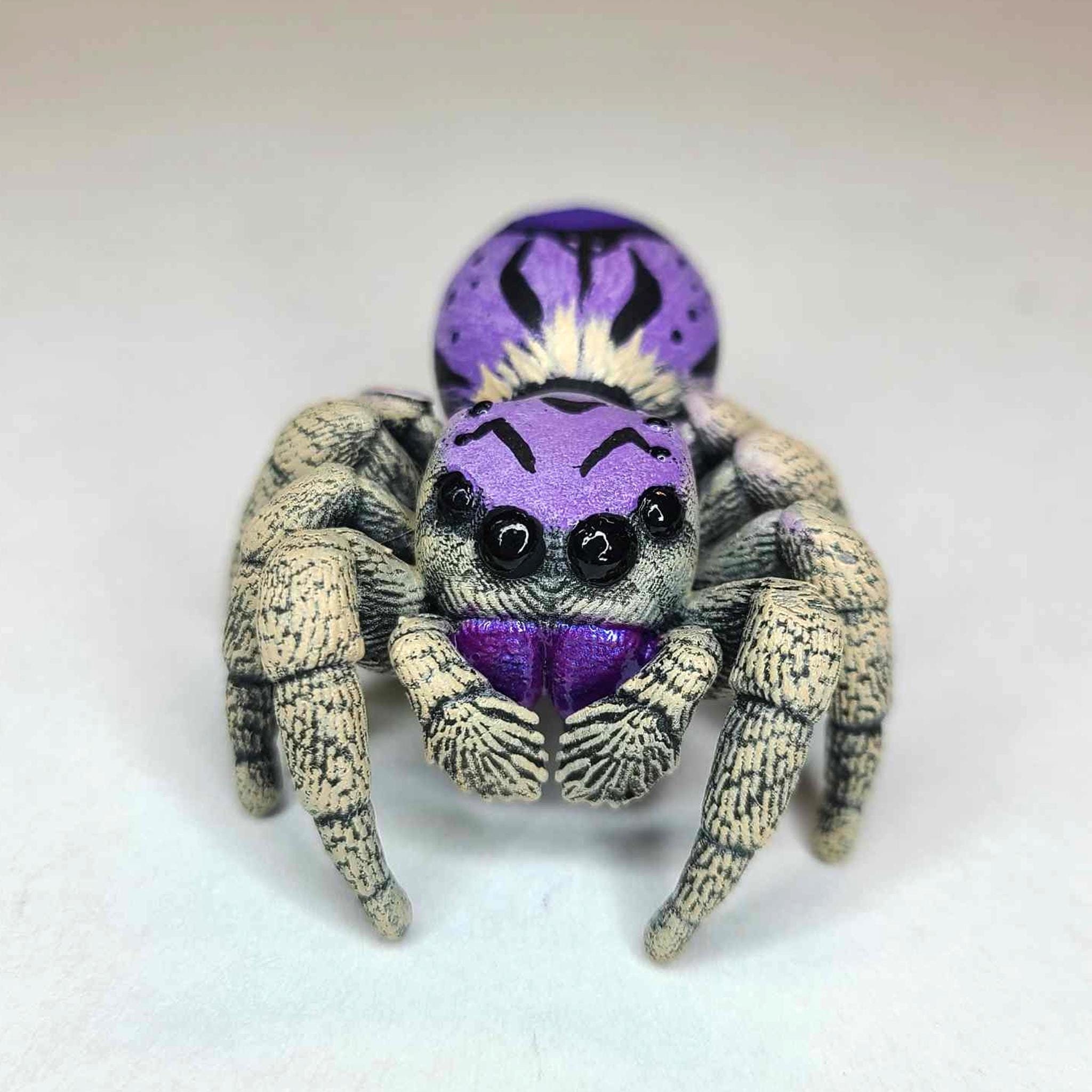 Royal Regal Jumping Spider Figure - Purple Fantasy Phidippus