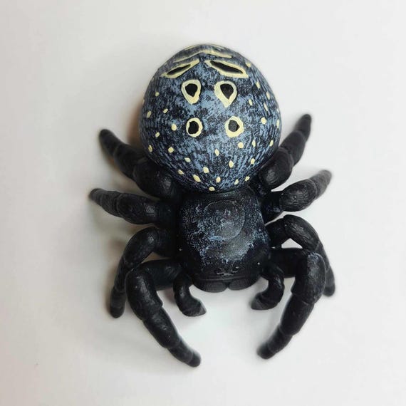 Velvet Spider Figure - Eresus Walckenaeri Ladybird Spider - Hand