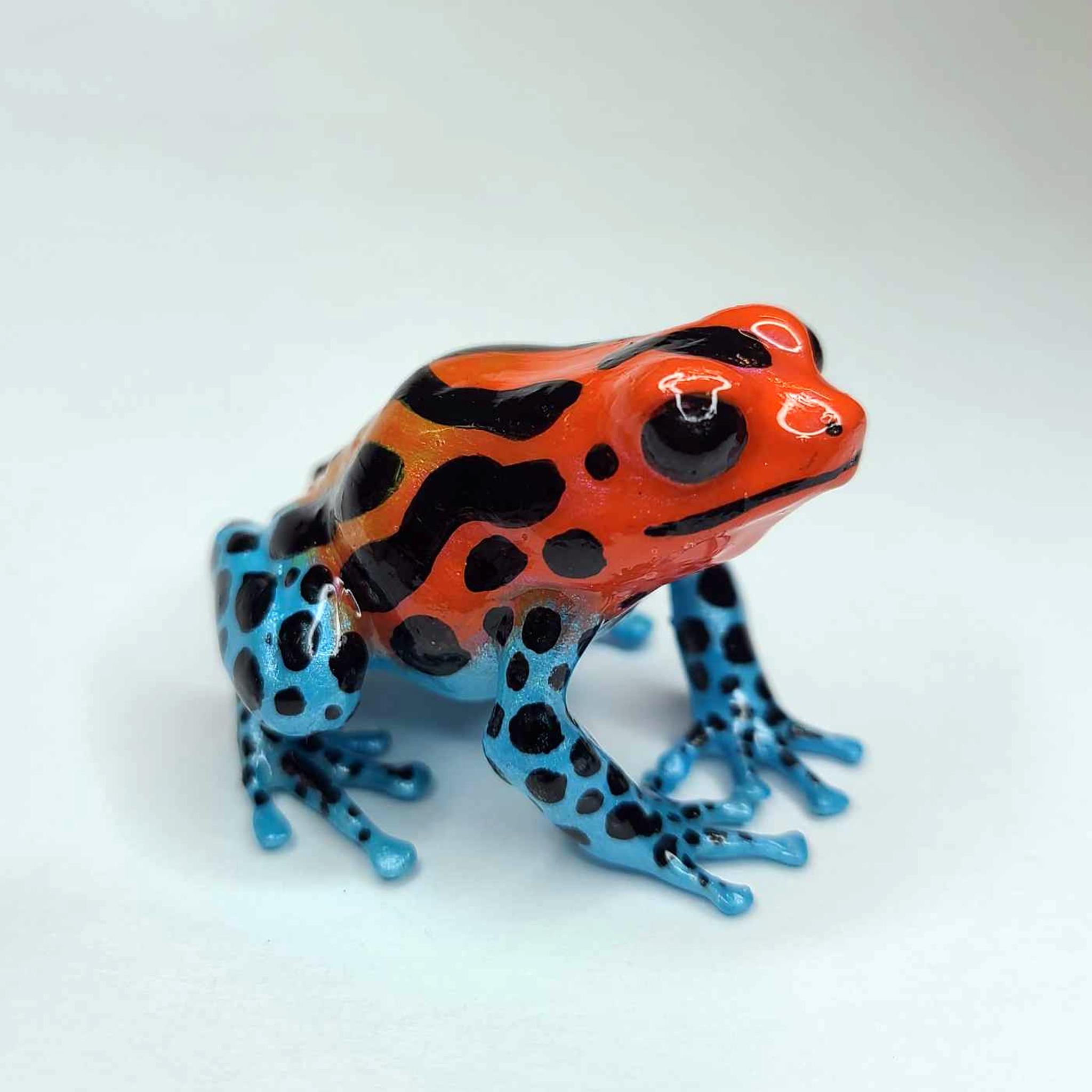 Mimic Dart Frog- Ranitomeya Imitator - Hand Painted Resin Frog