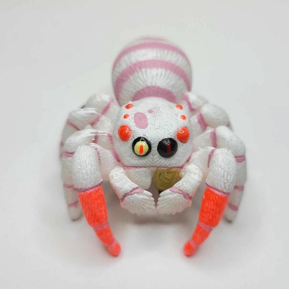 Angel Jumping Spider Figure - Cute Hand Painted Resin Spider - H.H