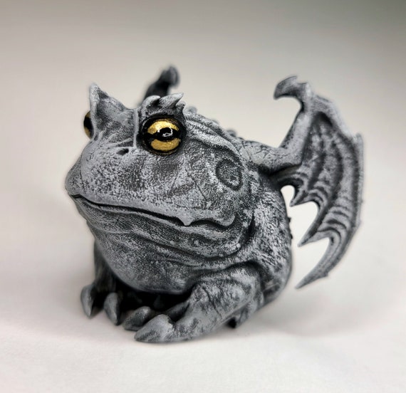 Large and Extra Large Frogoyle Gargoyle Pacman Frog Figure - Hand Large and Extra Large Frogoyle Gargoyle Pacman Frog Figure - Hand