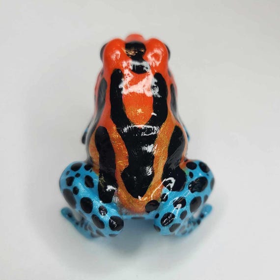 ミミックヤドクガエル - Ranitomeya imitator - 手描き樹脂製カエルの