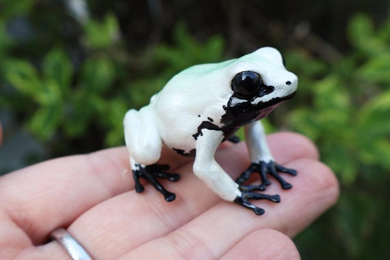 Mint Terribilis Dart Frog - Hand Painted Resin Frog Figurine - Etsy