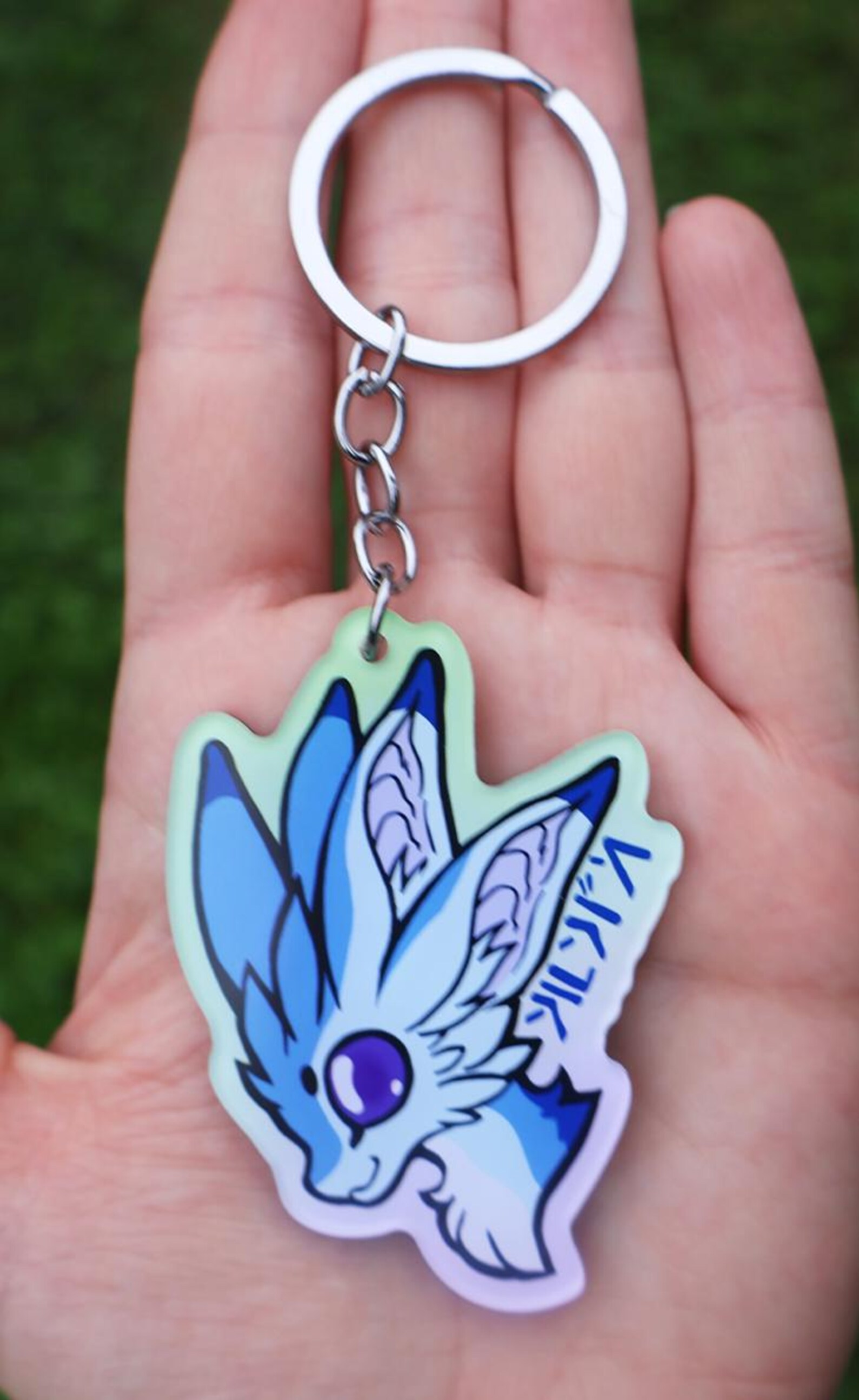 Avali Bust Acrylic Double-sided Keychain With Avali Scratch - Blue Jay ...