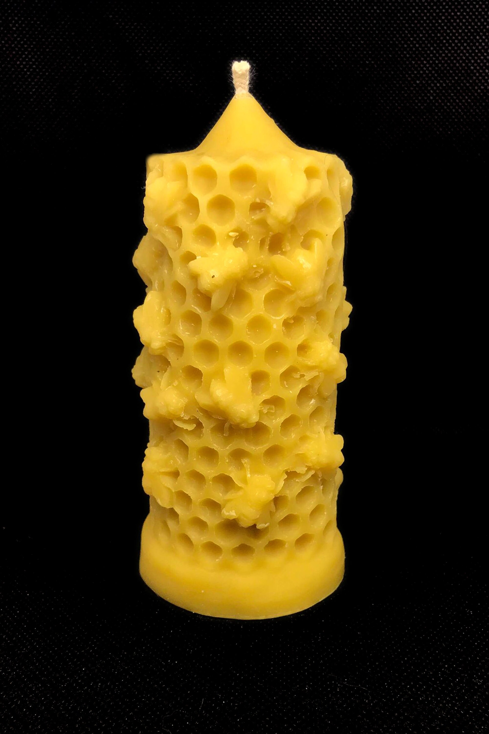 and Bees Pillar Beeswax Candle Etsy