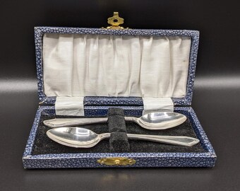 Silver-plate Spoons (in original case)