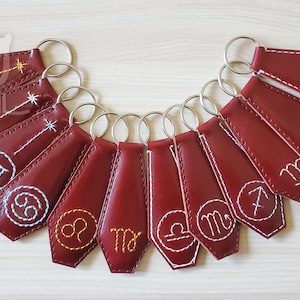 Leather Key Chain / Zodiac - Libra / PDF Patterns with instructions