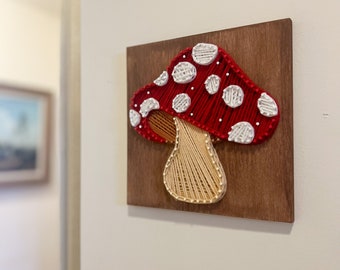 Mushroom Toadstool String Art.