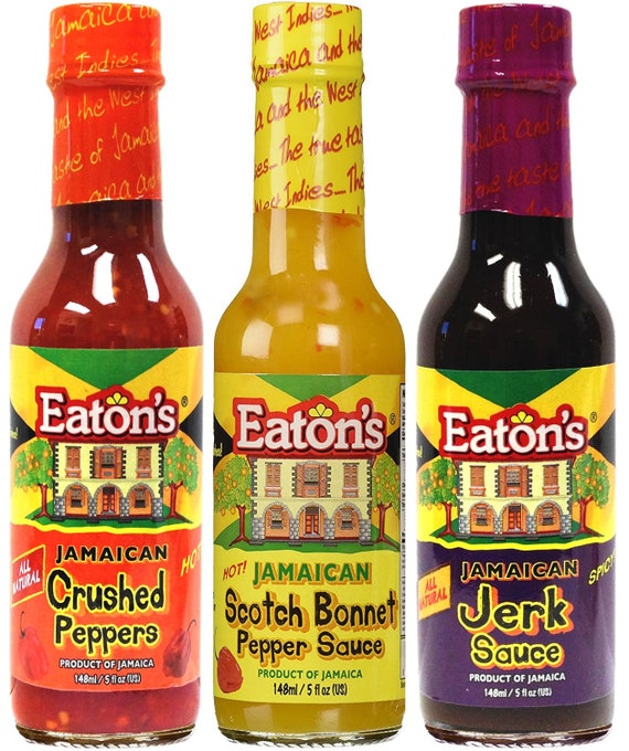 Eatons Crushed Red Pepper Scotch & Jerk Sauce all 3 Etsy